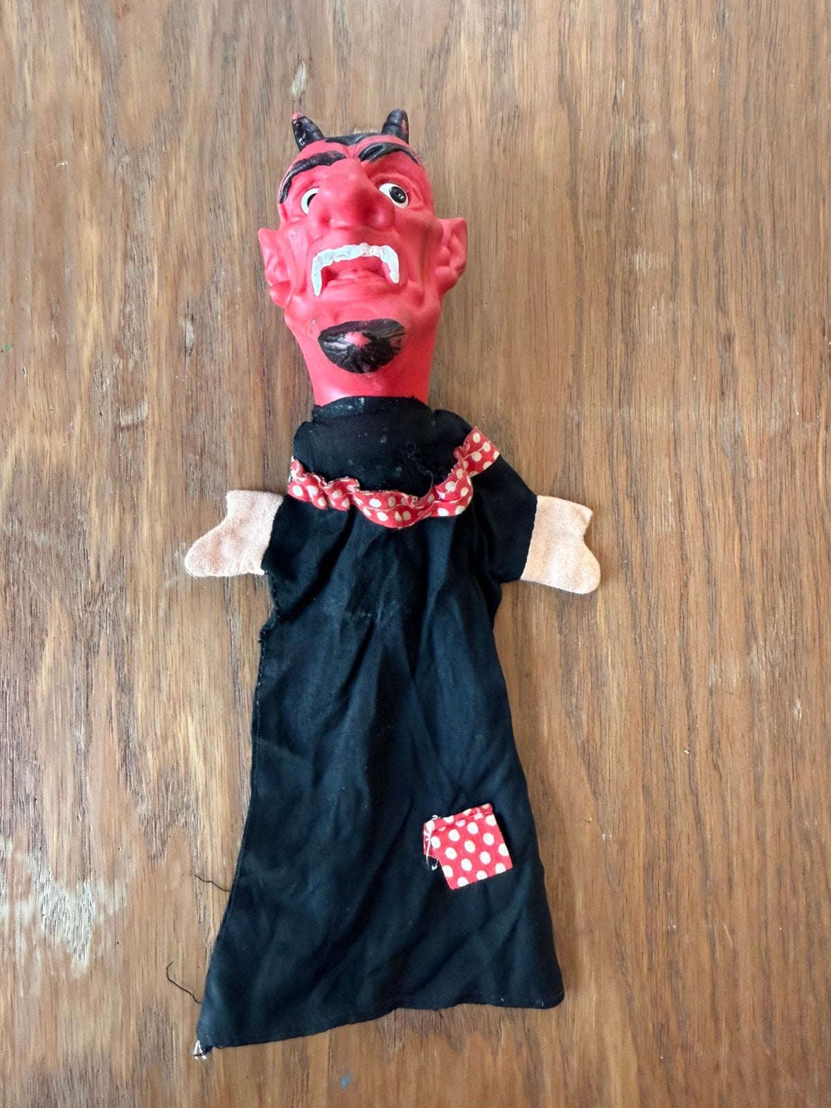 Vintage handpop duivel 70s 80s, Ophalen of Verzenden, Gebruikt, Overige typen