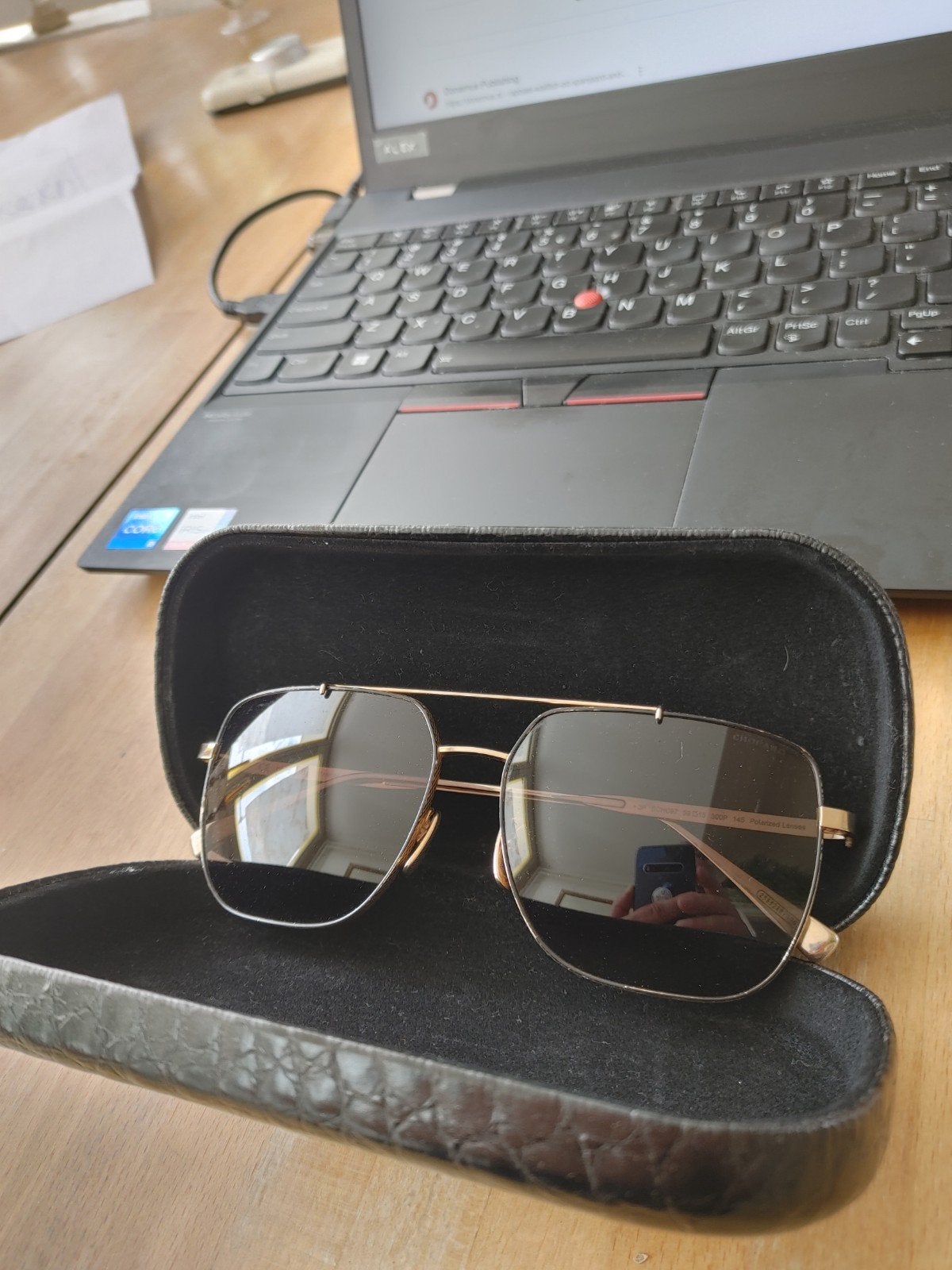 Chopard schc97 titanium zonnebril polarized origineel, Ophalen of Verzenden, Gebruikt, Zonnebril, Overige merken