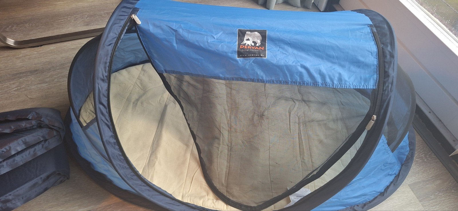 Deryan baby Reisbed/Tent - Blauw, Ophalen, Gebruikt, Reisbedje