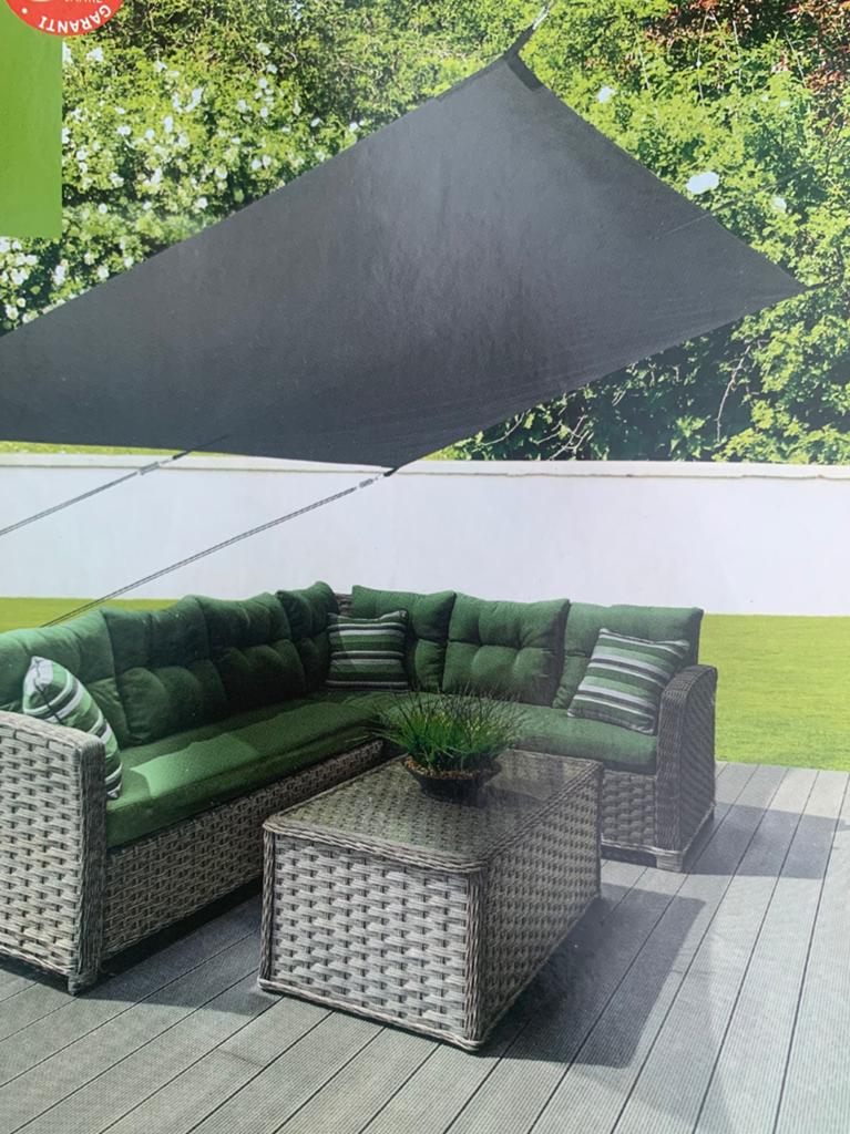 Schaduwdoek nieuw rechthoek 200 x 300 cm en stevig, Ophalen, Nieuw
