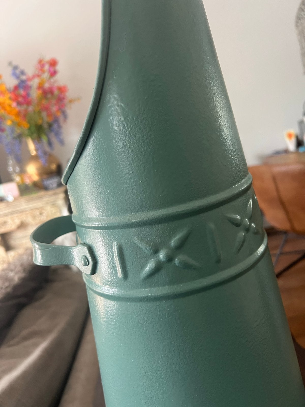 Antieke Kolenkit / Kolenemmer - Groen, Antiek en Kunst, Ophalen of Verzenden