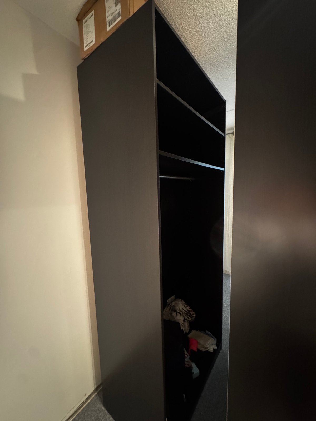Kledingkast pax ikea donkerbruin / zwart, Ophalen of Verzenden, Zo goed als nieuw, 50 tot 75 cm, 200 cm of meer