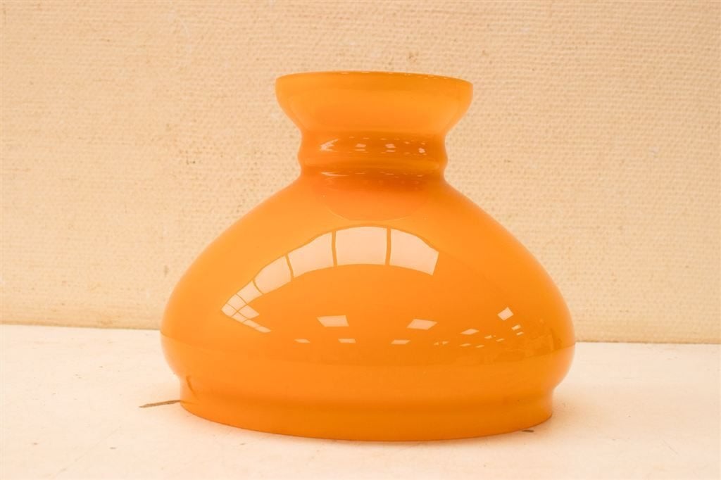 Opaline lampenkap 48881, Hanglamp, Gebruikt, Geel, Rond