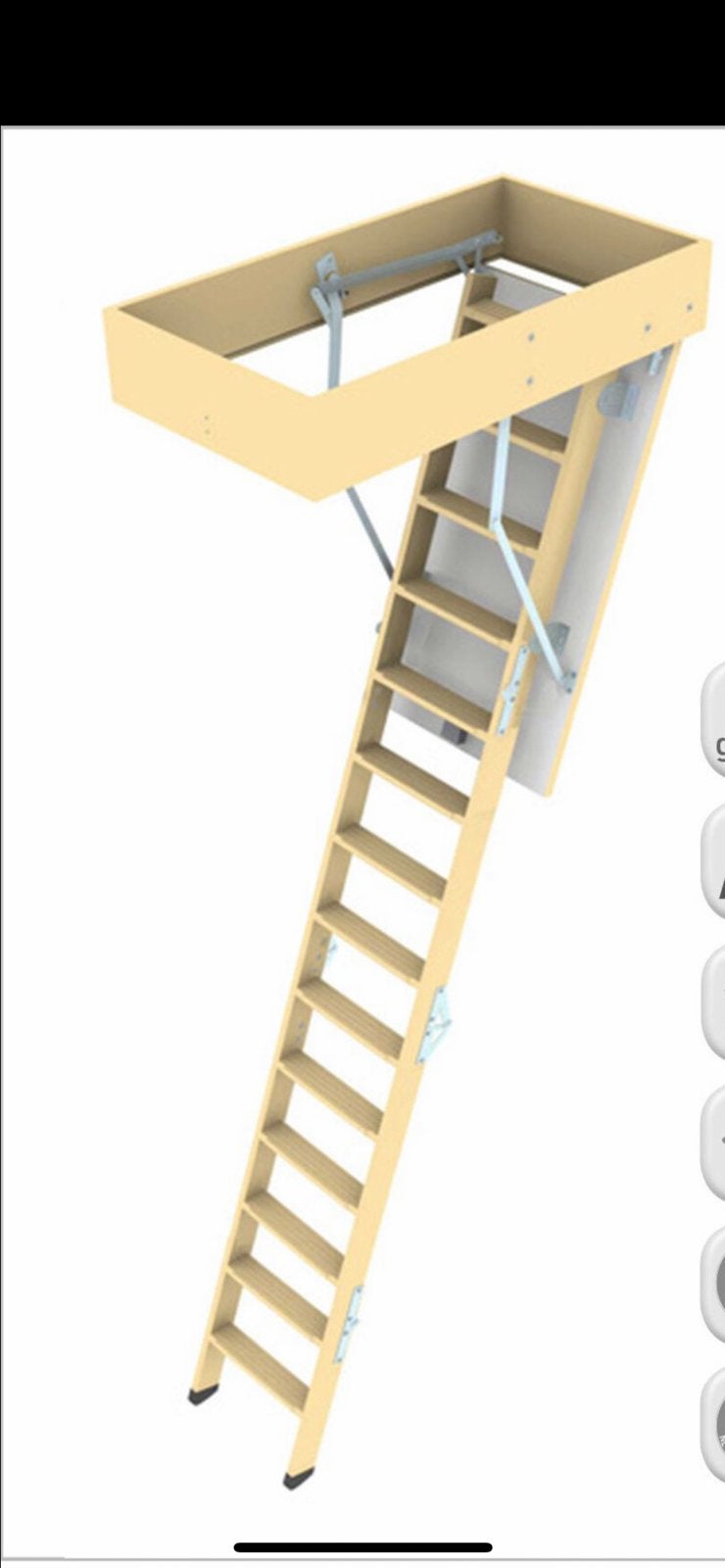 Tekoop vlieringtrap nieuw 70-120, Ophalen of Verzenden, Zo goed als nieuw, Minder dan 2 meter