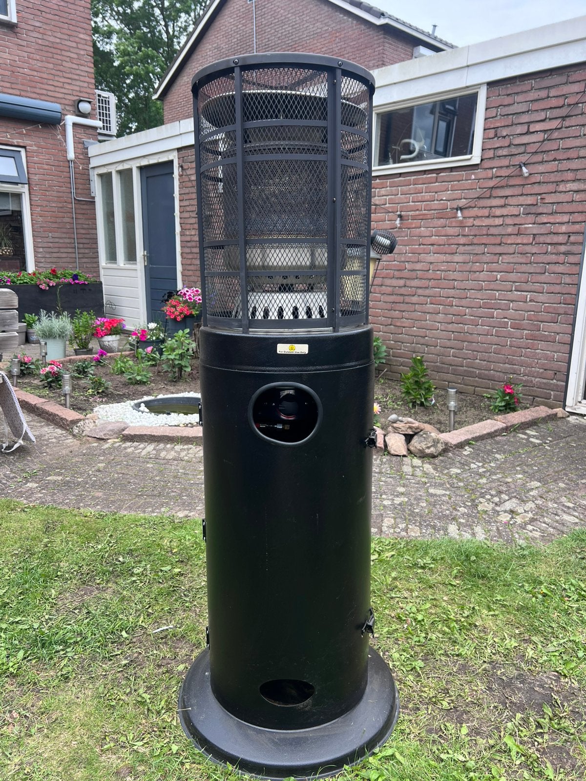 Staande gas terrasverwarmer, Ophalen