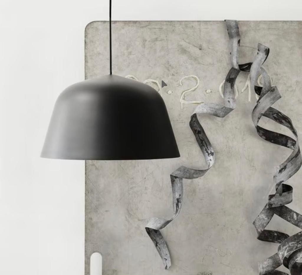 Muuto Ambit Hanglamp Ø 40 cm - Zwart, Huis en Inrichting, Lampen | Wandlampen, Ophalen, Zo goed als nieuw