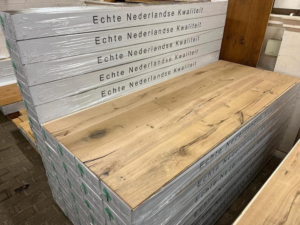 Eiken lamelparket Nature vloer / nostalgisch ZEER GOEDKOOP., Ophalen of Verzenden, Nieuw, 75 m² of meer, Parket