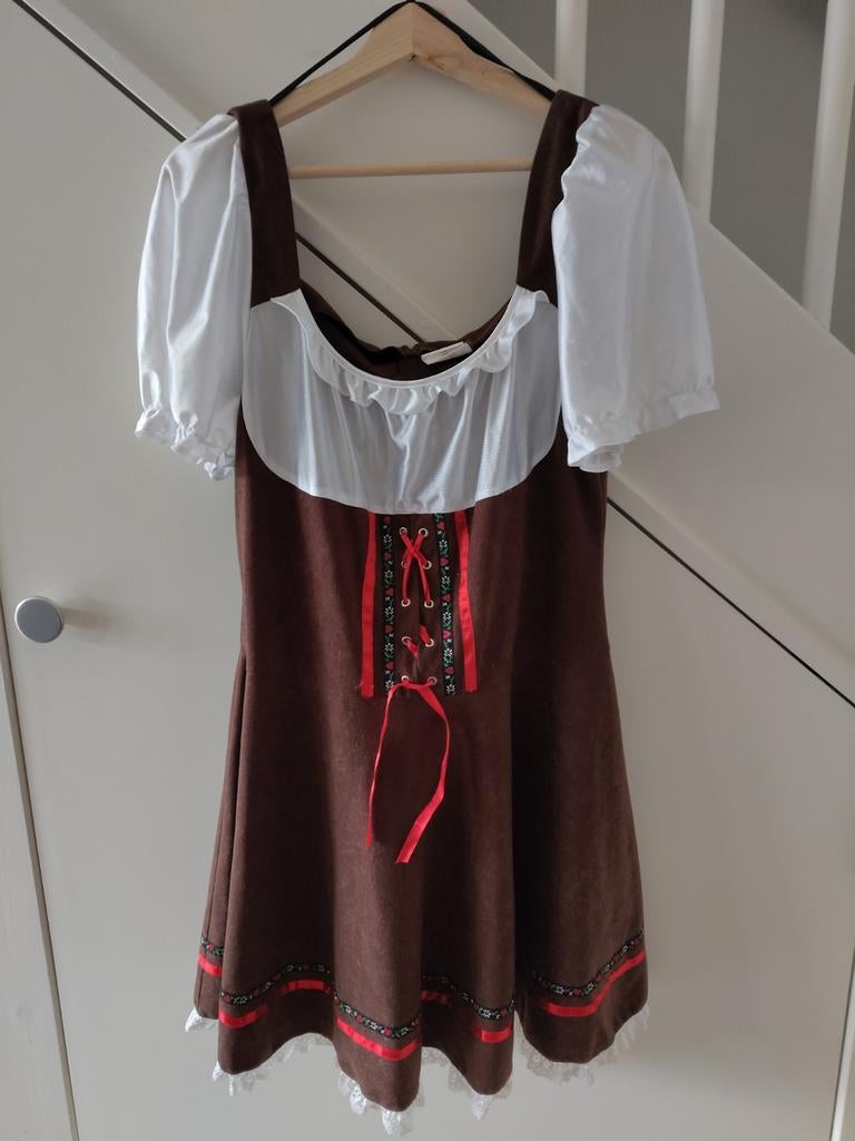 Dirndl jurk Oktoberfest kostuum maat 44, Ophalen of Verzenden