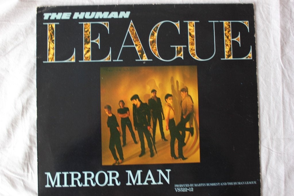 the human league - mirror man, Cd's en Dvd's, Vinyl Singles, Ophalen of Verzenden, Zo goed als nieuw, 12 inch, Overige genres