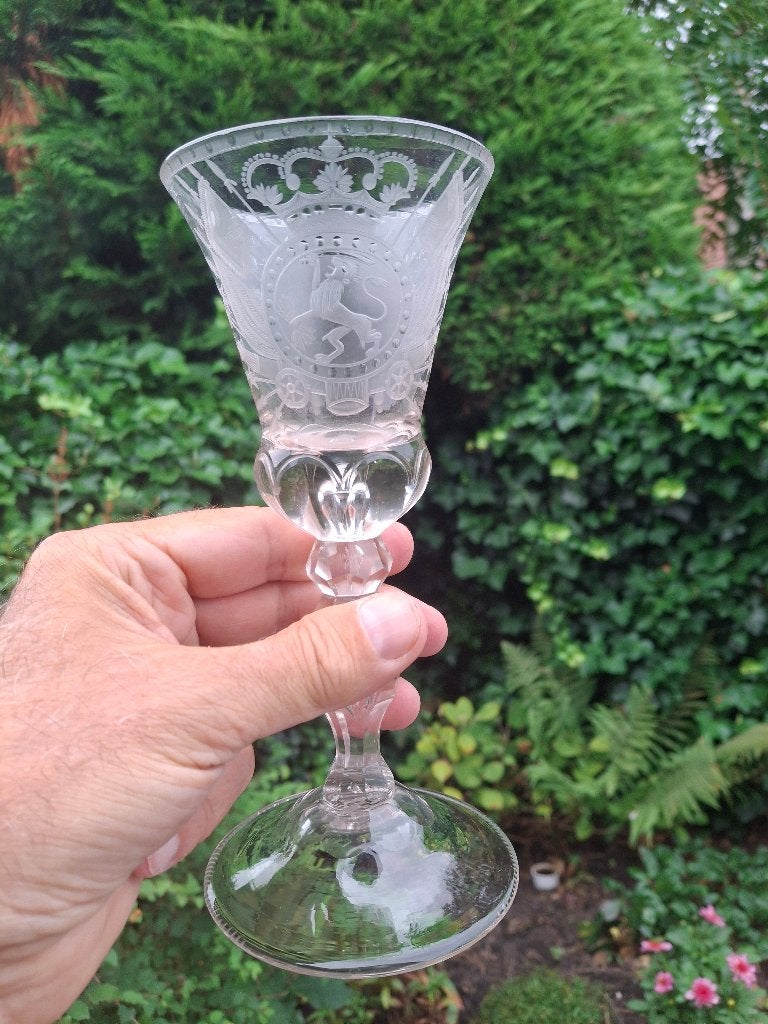 Glas c1740 Republiek Zeven Provinciën, Heren Staten Generaal, Ophalen of Verzenden