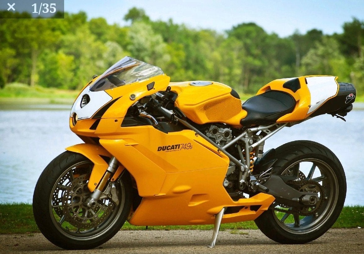 Ducati 749S Testastrata 2004- Gele Schoonheid, 2 cilinders, Motorrijbewijs A, Gebruikt, Particulier
