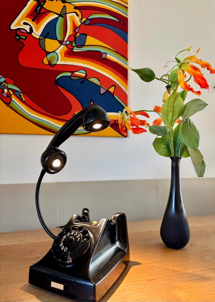tafellamp “PTT Telefoon”, Overige materialen, Gebruikt, Vintage,Funky,Home,Decoratief,Cool,Design., Ophalen of Verzenden