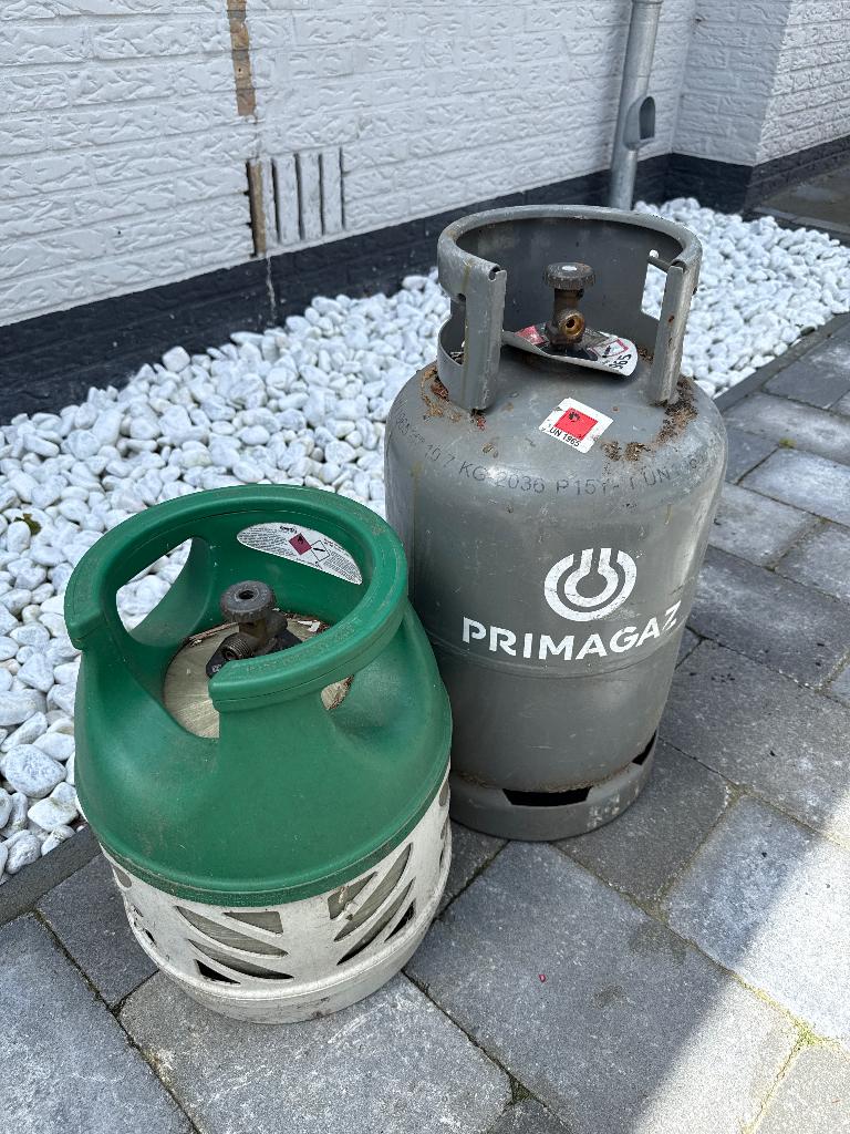 Gasflessen propaan, Caravans en Kamperen, Kampeeraccessoires, Ophalen, Gebruikt