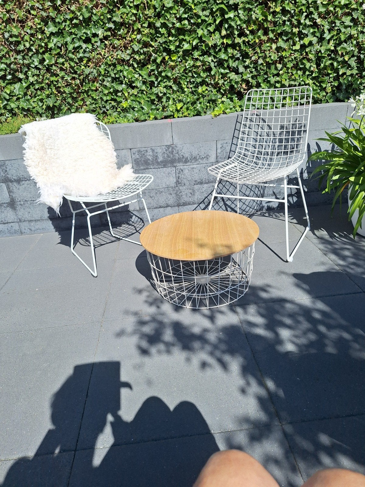 2 stoelen, Huis en Inrichting, Stoelen, Ophalen, Wit, Metaal, Twee