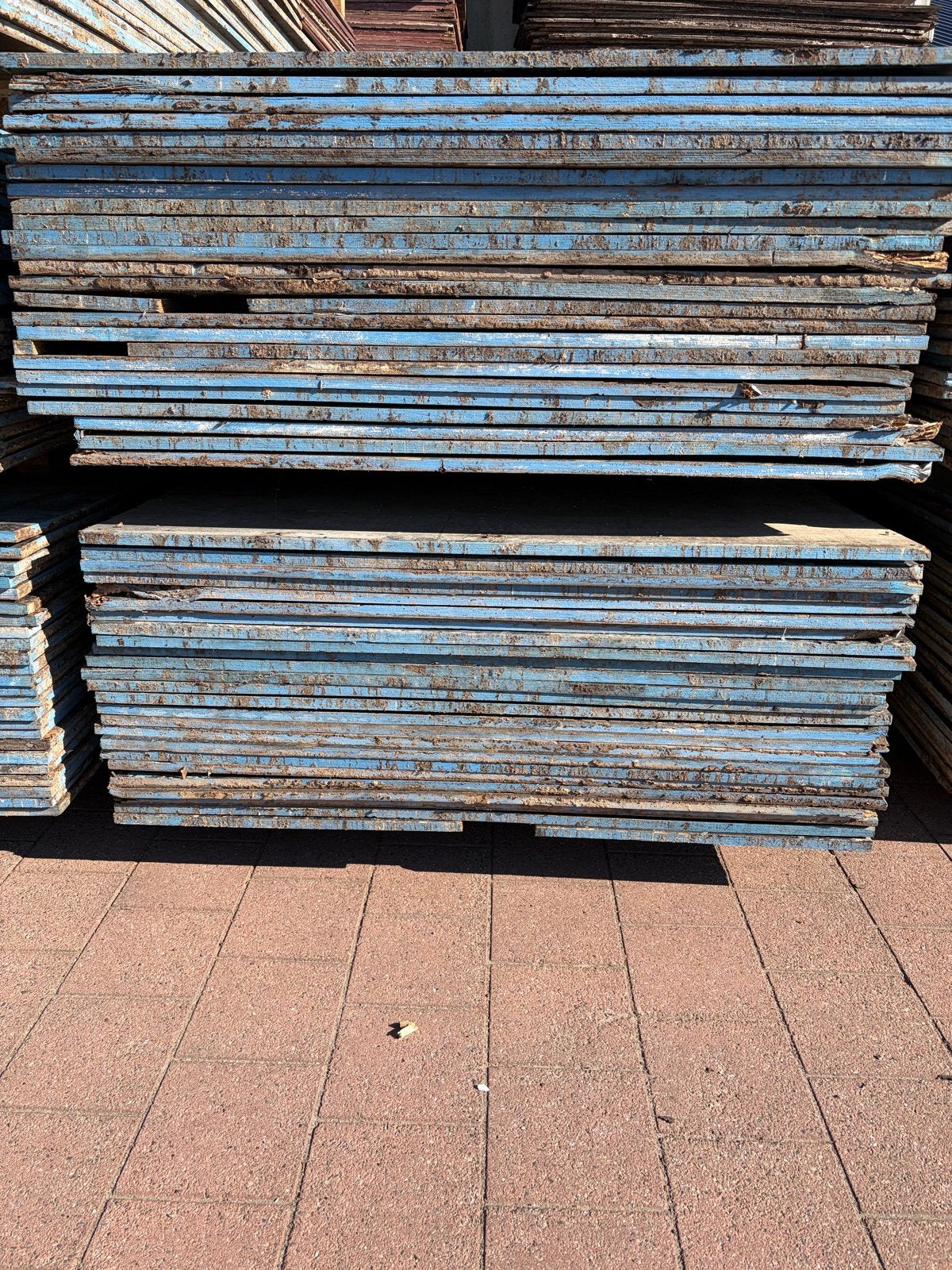 Stevige betonplex platen 125x250x18mm, Gebruikt, Minder dan 25 mm, Overige typen, Ophalen of Verzenden