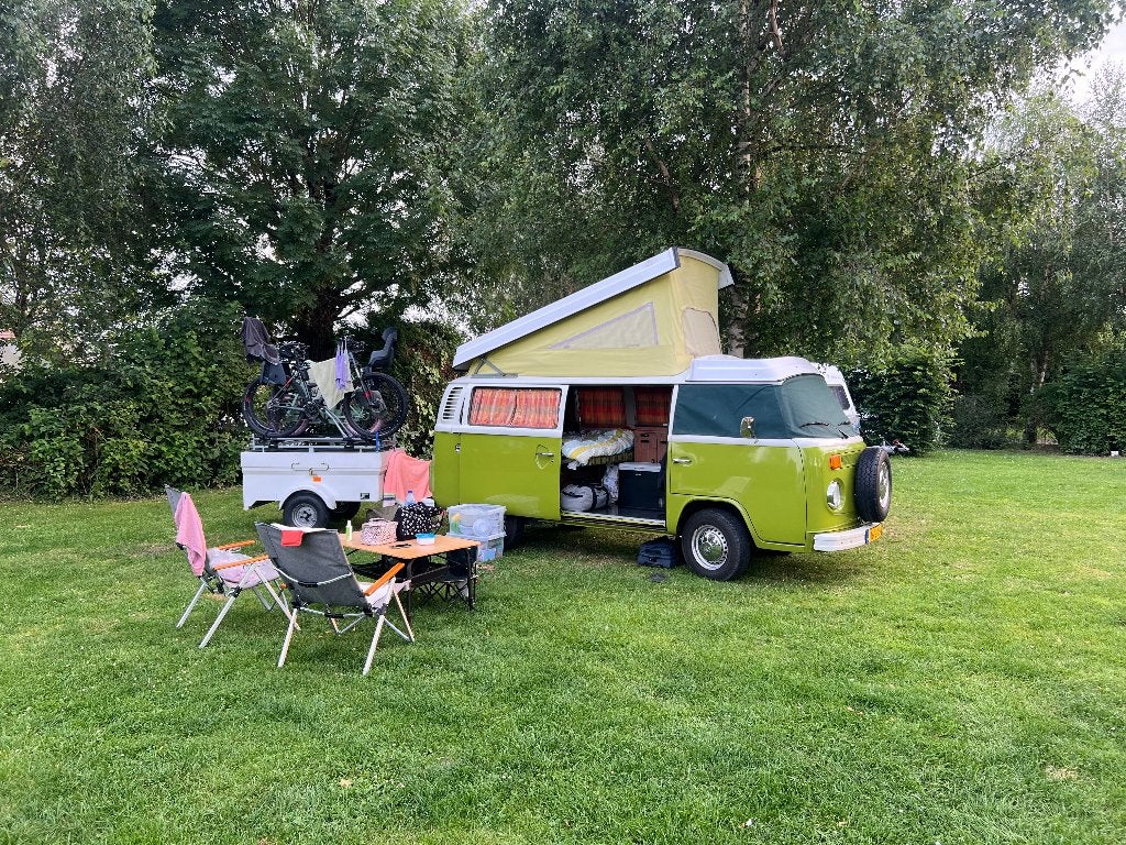 Raamverduistering VWT2 - Voorkant bus - Donkergroen, Caravans en Kamperen, Camper-accessoires, Ophalen, Gebruikt