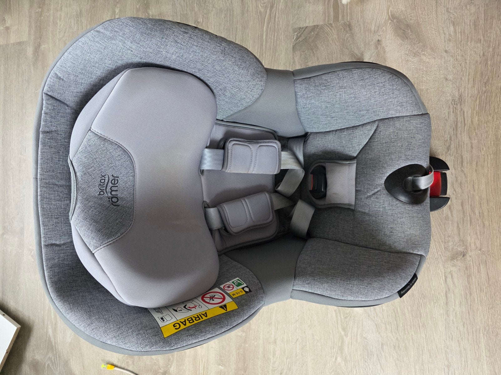 Britax Römer Dualfix M I-Size Autostoeltje Grey Marble + hoe, Ophalen, Romer, Verstelbare rugleuning, Gebruikt