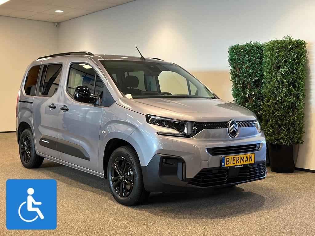Citroen Berlingo L1 Rolstoelauto 3+1 Rolstoel Nieuw, 12 maanden, Stof, Gebruikt, Zwart