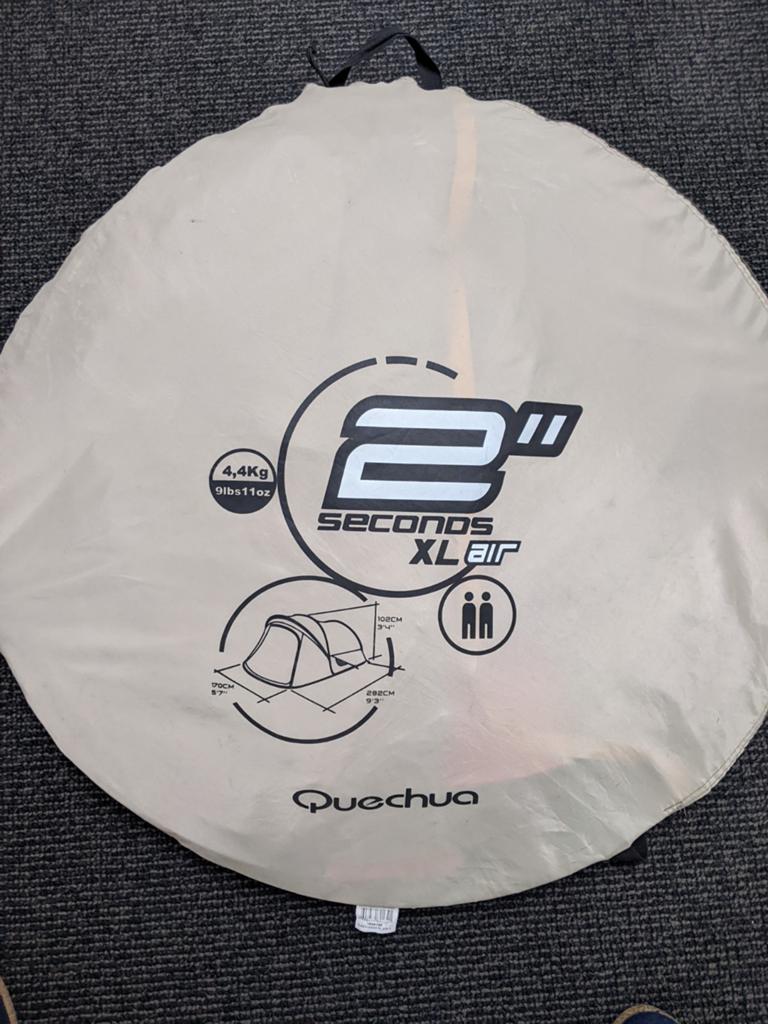 Tweepersoons pop-up tent, Caravans en Kamperen, Tenten, Ophalen, Zo goed als nieuw, Tot en met 2