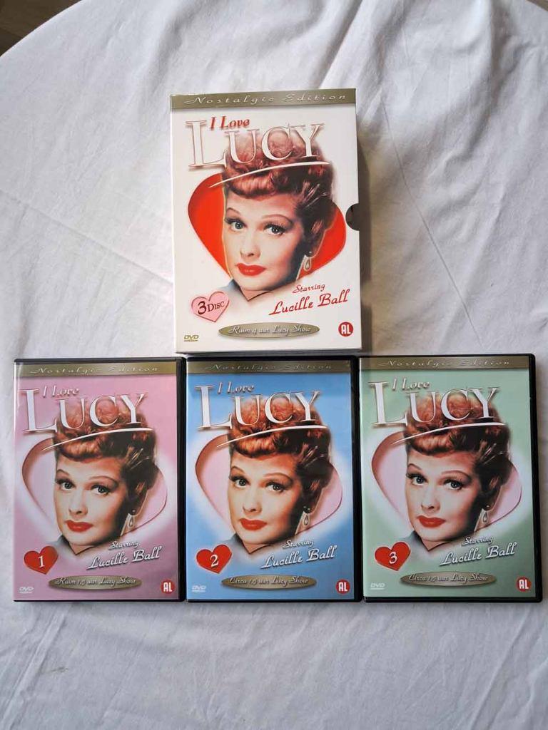 I love Lucy 3DVD box met ruim 4 uur kijkplezier, Cd's en Dvd's, Dvd's | Klassiekers, Zo goed als nieuw, Komedie, Alle leeftijden