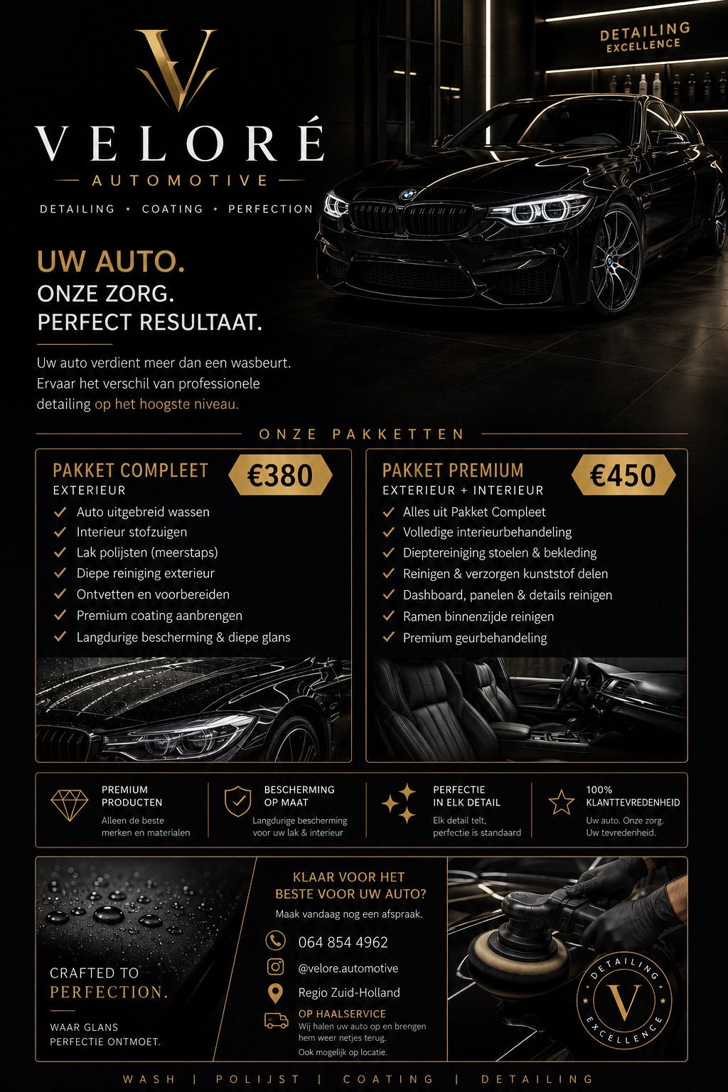 Car detailing / auto poetsen, Ophalen, Nieuw