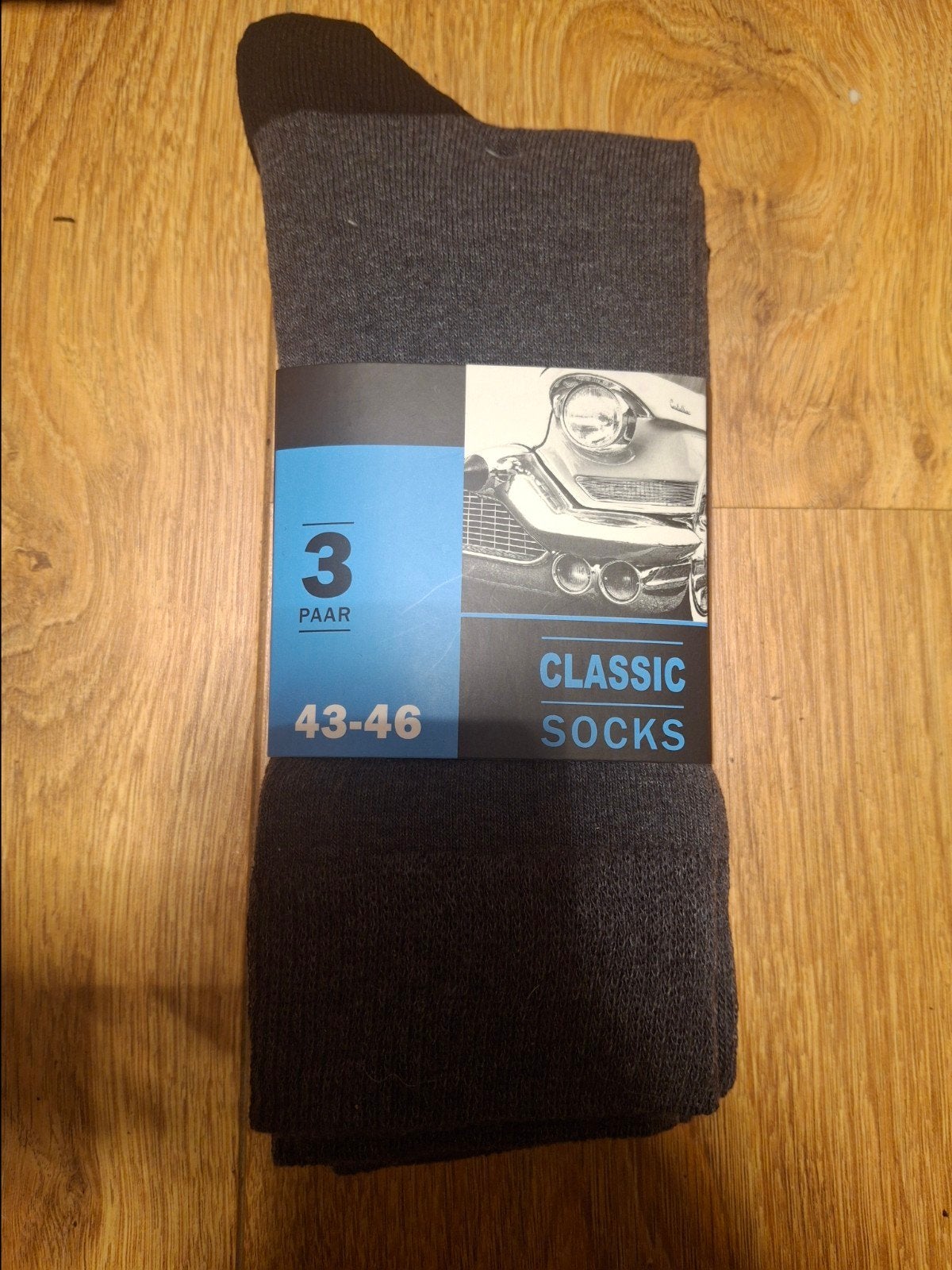 Nieuwe Classic Sokken - 3 Paar - Maat 43-46 - Zwart/Grijs, Kleding | Heren, Sokken en Kousen, Ophalen of Verzenden, Nieuw, Maat 43 t/m 46