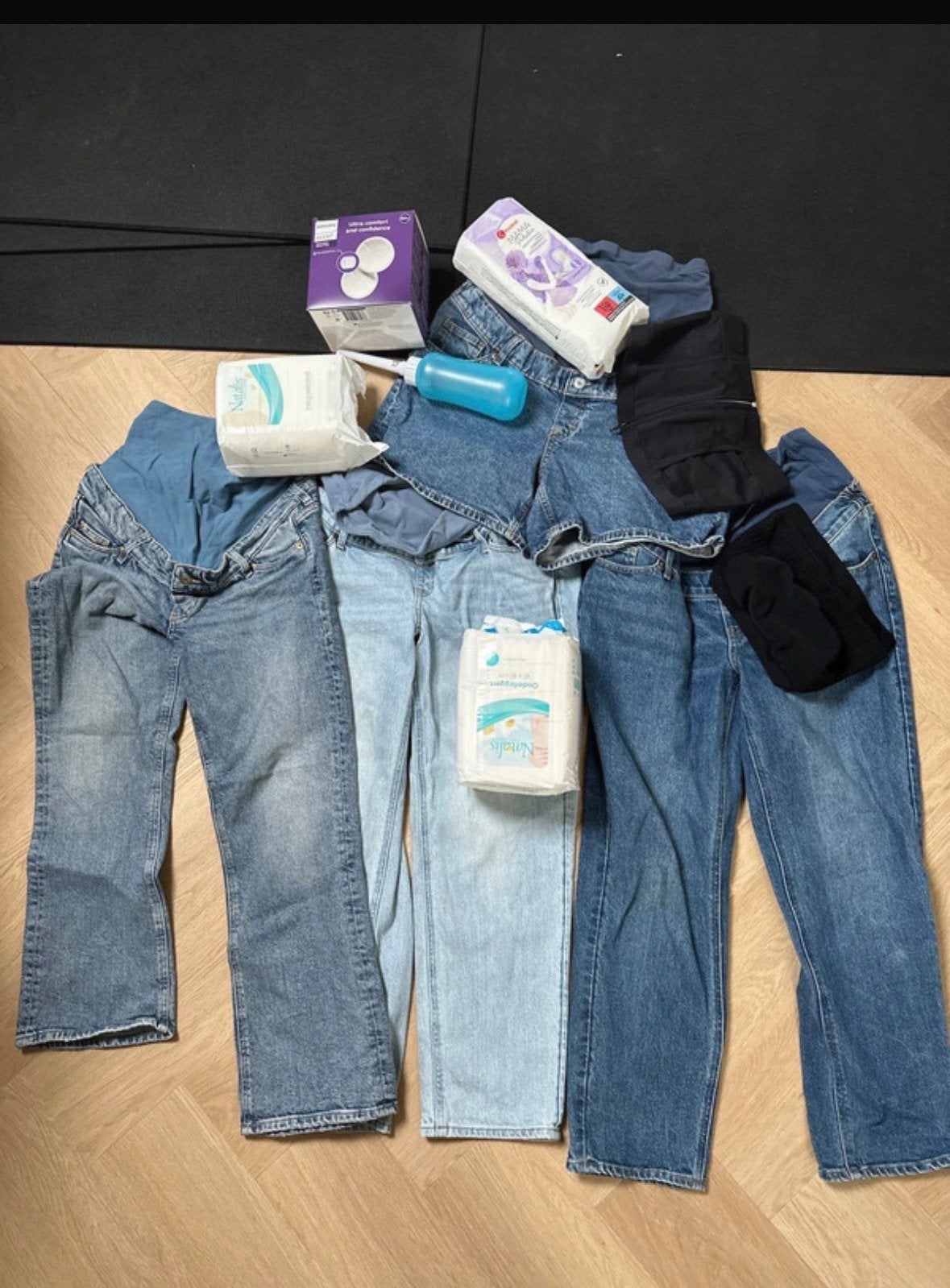 H&M Mama zwangerschapsbroek, Medela bh, buikband, Ophalen of Verzenden