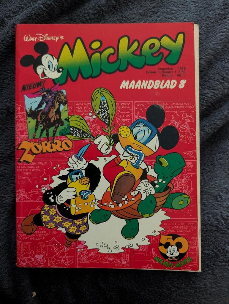Walt Disney's Mickey Maandblad 8 - Augustus 1978, Boeken, Stripboeken, Eén stripboek, Ophalen of Verzenden, Gelezen
