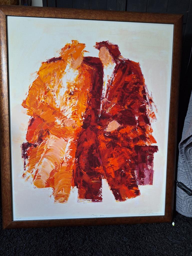 Schilderij (zeefdruk) Wil Willlemsen, Ophalen