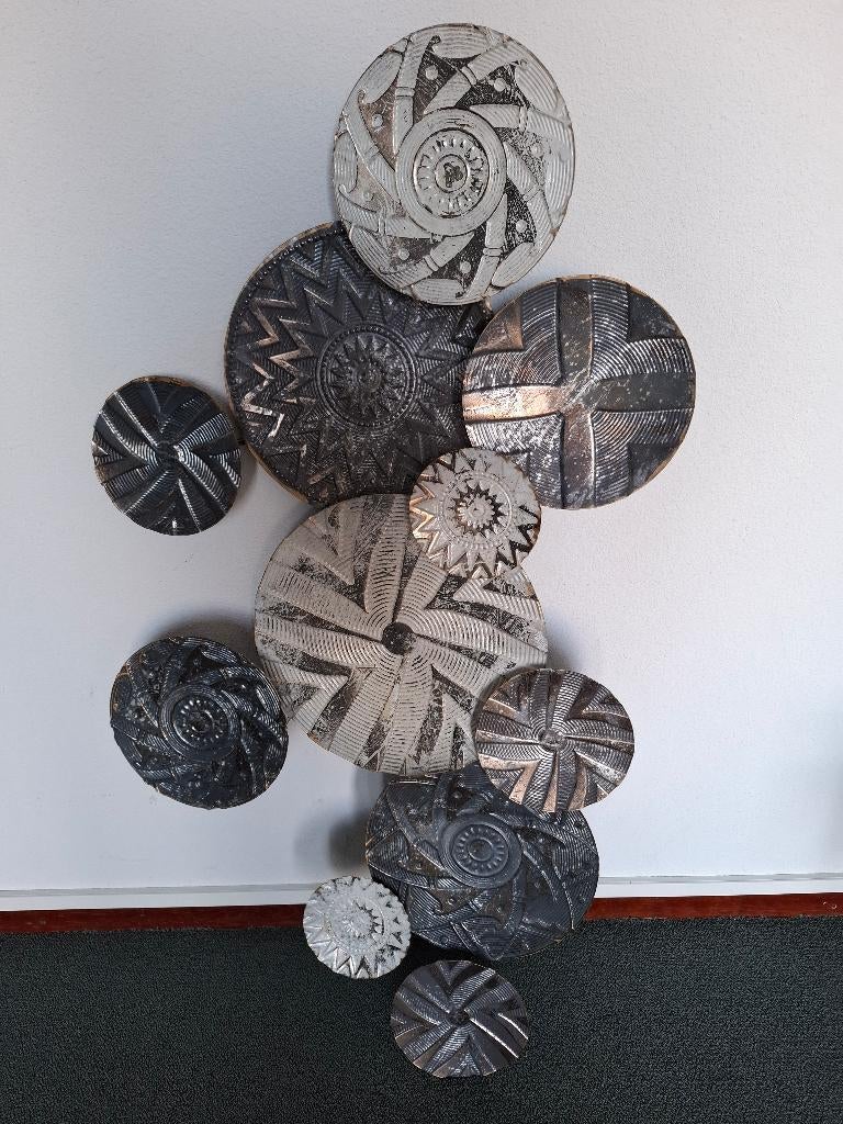 Wanddecoratie, Huis en Inrichting, Woonaccessoires | Wanddecoraties, Ophalen, Metaal, Industrieel, Meerkleurig
