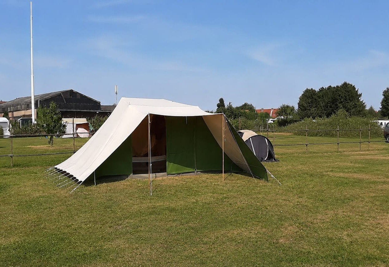 Randstad katoenen tent 'de Vos' (6 personen), Caravans en Kamperen, Ophalen, Gebruikt, Tot en met 6