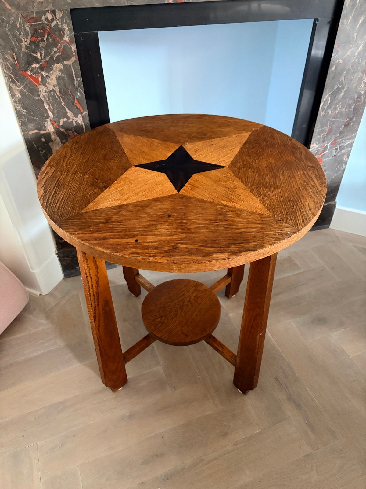 Amsterdamse School Plantentafel met Ingelegde Ster, Ophalen of Verzenden