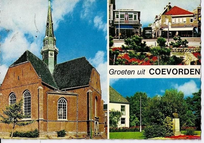 K2945 gelopen ansichtkaart groeten uit coevorden, Ophalen of Verzenden, 1980 tot heden, Gelopen