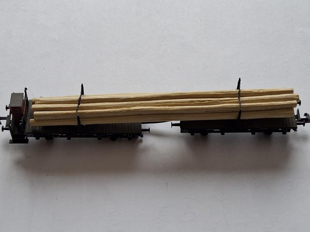 Draai schamelwagon met boomstam lading, Overige merken, Gebruikt, Gelijkstroom, Wagon