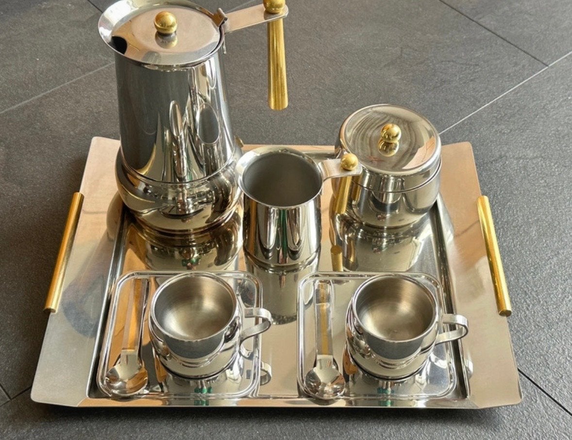 Vintage Koffieservies Guido Bergna Italië - Compleet Set, Ophalen of Verzenden