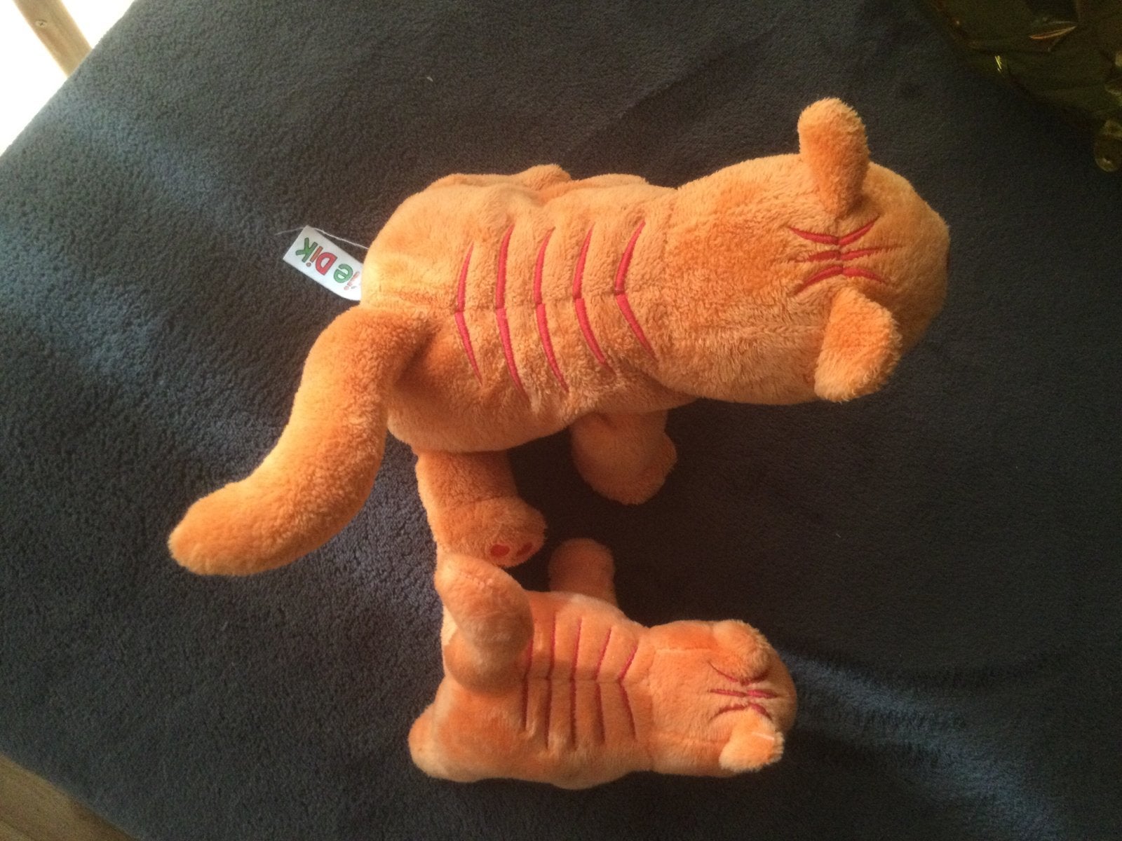 Kleine en grote dikkie dik knuffel., Ophalen, Oranje, Kat