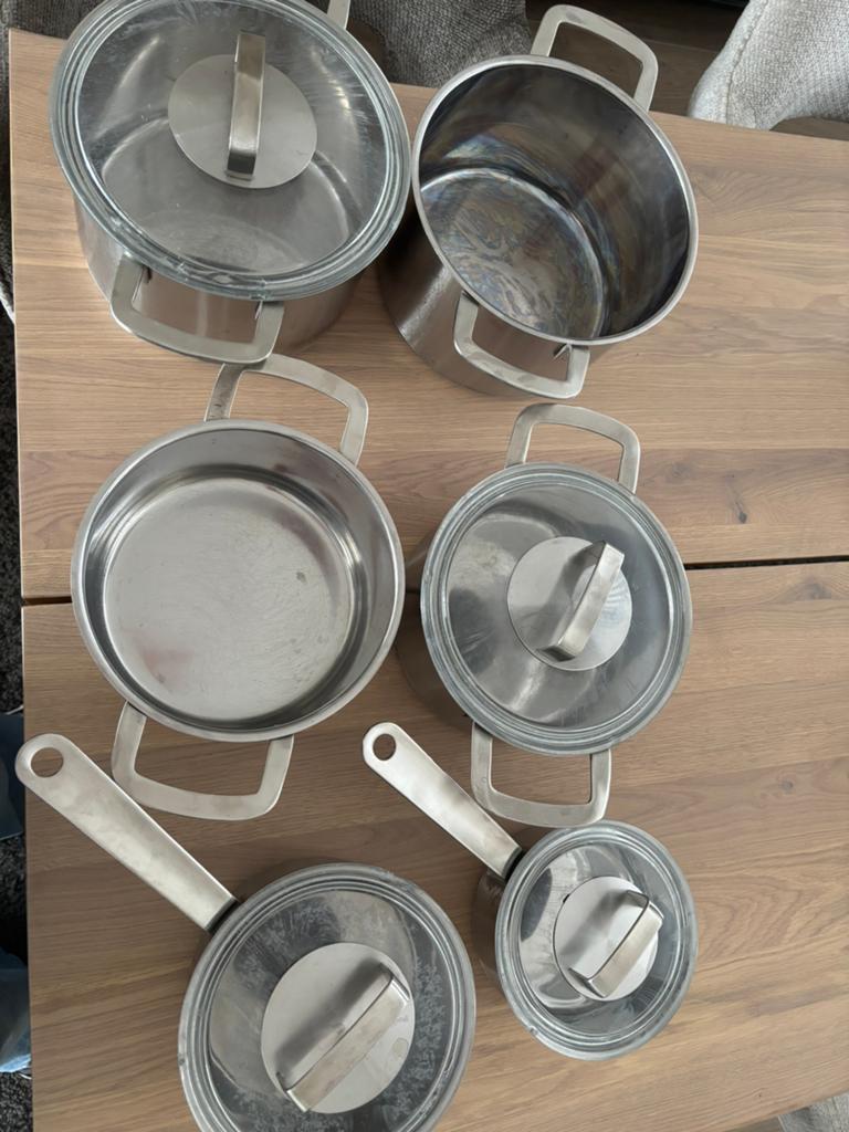 Ikea pannenset, Huis en Inrichting, Keuken | Potten en Pannen, Ophalen, Gebruikt, Rvs, Pannenset
