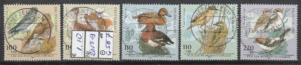 Bund Bedreigde Vogelsoorten Michel 2015-9 Nr.G557g, Verzenden, 1990 tot heden, Gestempeld