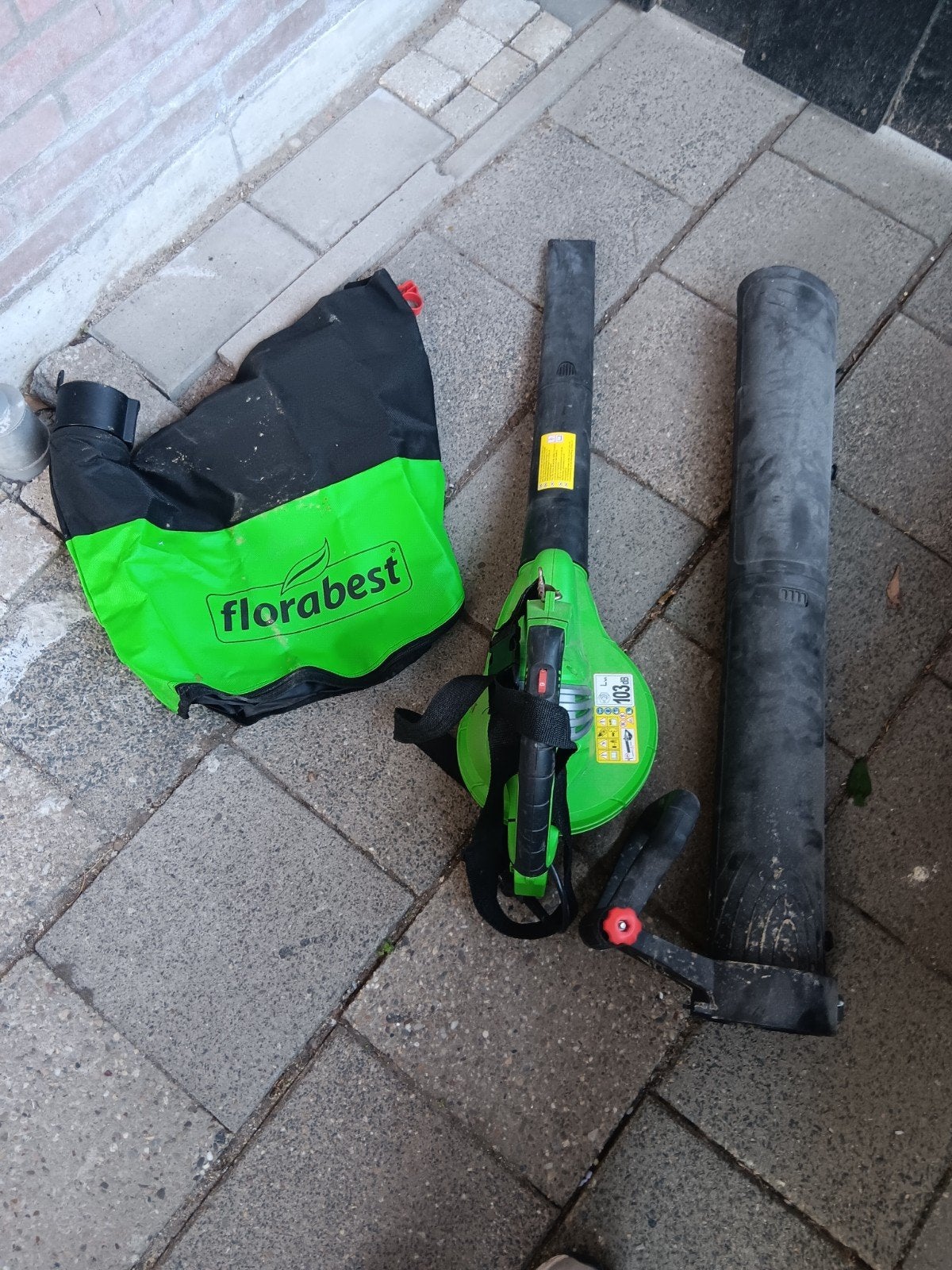 Florabest FLS 3000 B2 Bladblazer/Bladzuiger - Goede staat, Tuin en Terras, Ophalen, Florabest, Met opvangzak, Handgedragen
