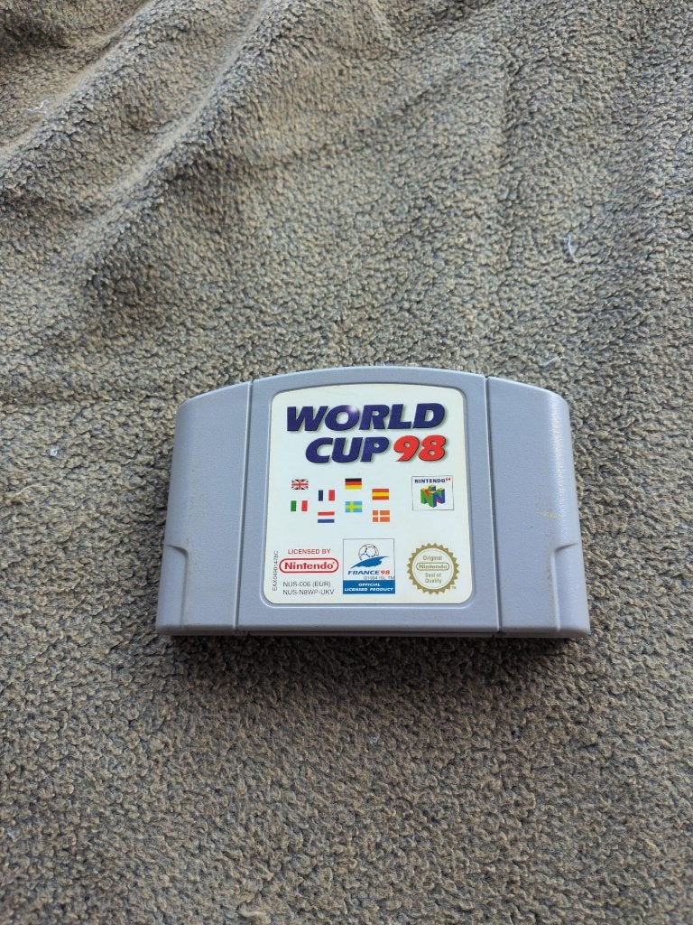 nintendo64 n64 world cup 98 game, Spelcomputers en Games, Games | Nintendo 64, Gebruikt, Ophalen of Verzenden, Sport, 3 spelers of meer