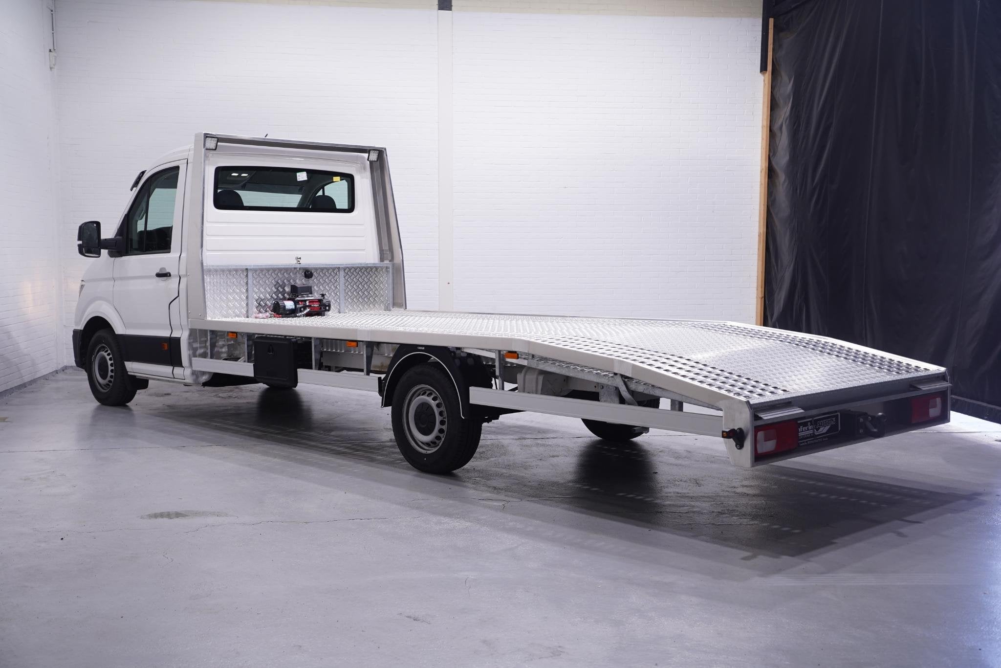 Volkswagen Crafter 2.0 TDI 140 pk L4 Autotransporter Airco,, Voorwielaandrijving, Stof, Gebruikt, 4 cilinders