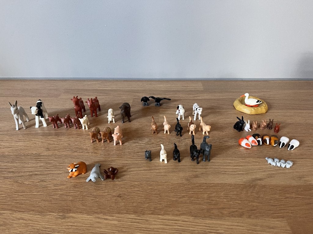 Grote partij PLAYMOBIL dieren circa 50 stuks, Gebruikt, Losse onderdelen, Overige typen, Ophalen of Verzenden