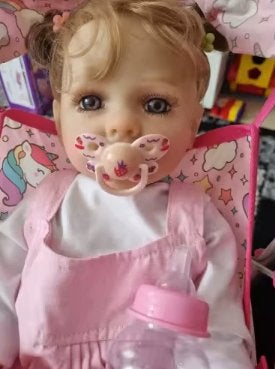 Realistische baby pop levensecht Betty peuter (55cm), Ophalen of Verzenden, Nieuw, Pop, Levensecht of Reborn
