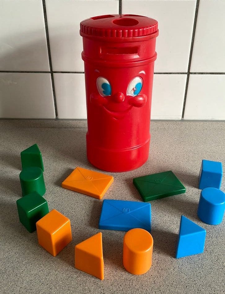 Mothercare blokkendoos vormendoos jr 60/70 brievenbus puzzel, Ophalen of Verzenden, Zo goed als nieuw, Overige typen