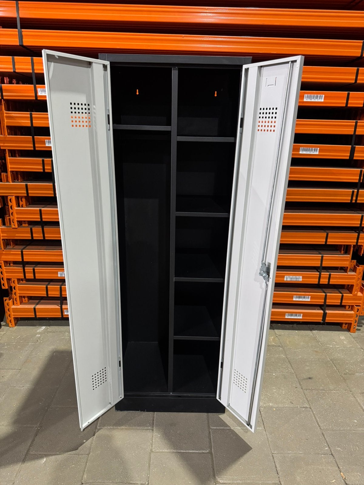 2-deurs metalen lockerkasten hang en leggedeelte 180x62x50cm, Ophalen, Gebruikt