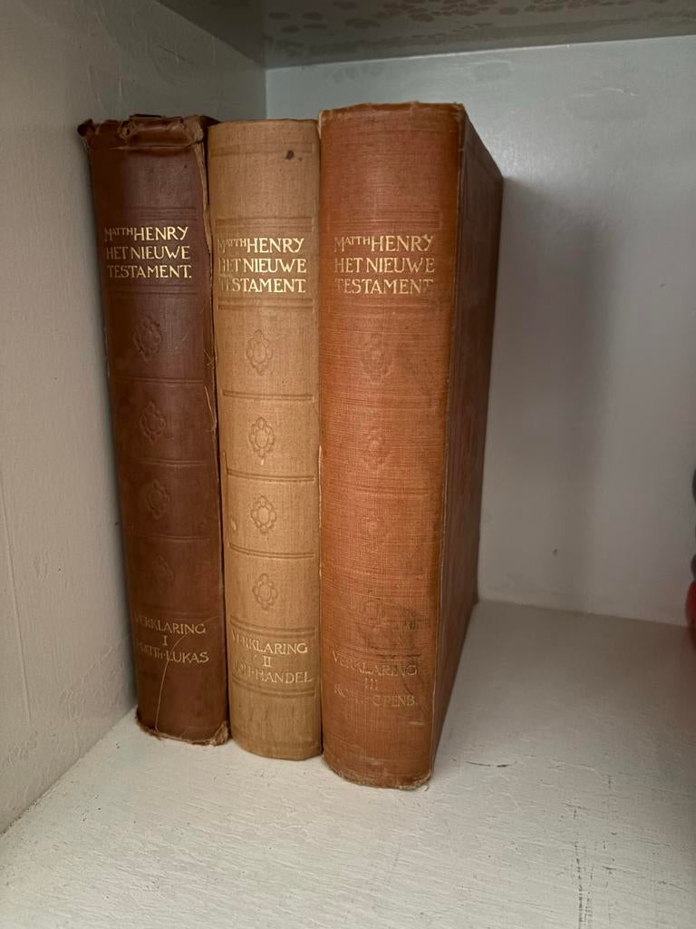 Matthew Henry Nieuwe Testament compleet (3 delen), Ophalen of Verzenden, Gelezen, Christendom | Protestants