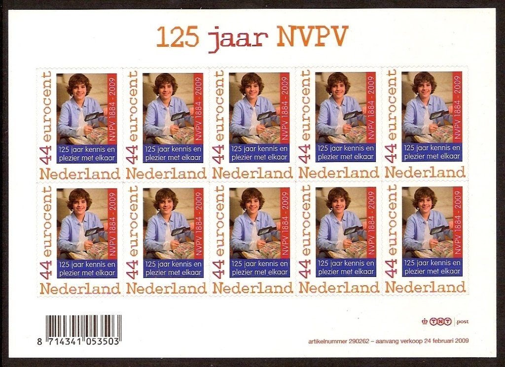 Nederland NVPH nr V2636 postfris 125 jaar NVPH 2009, Ophalen of Verzenden, Na 1940, Postfris