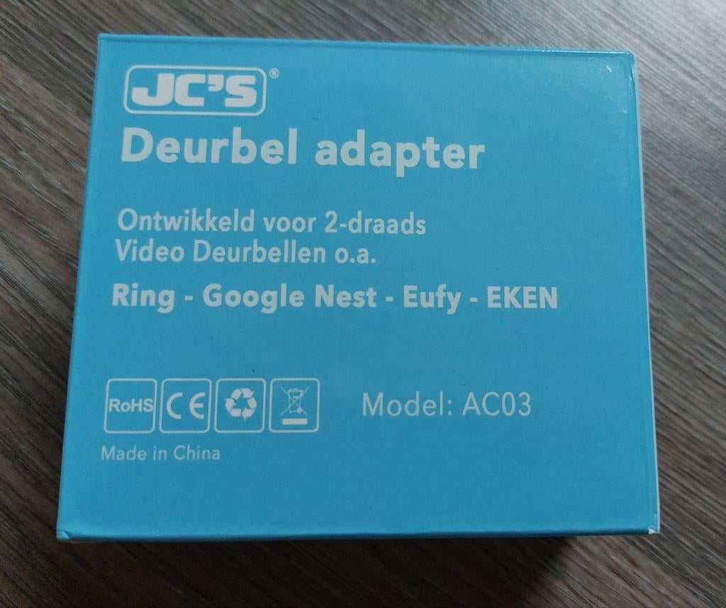 JC'S Deurbel adapter Video Deurbellen (nieuw in doos), Ophalen of Verzenden, Nieuw, Bedraad