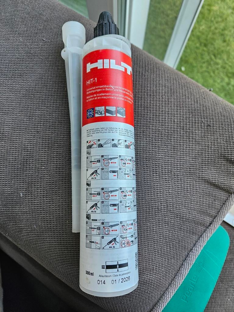 Hilti HIT-1 Injectiemortel 300ml - Nieuw, Ophalen of Verzenden, Nieuw