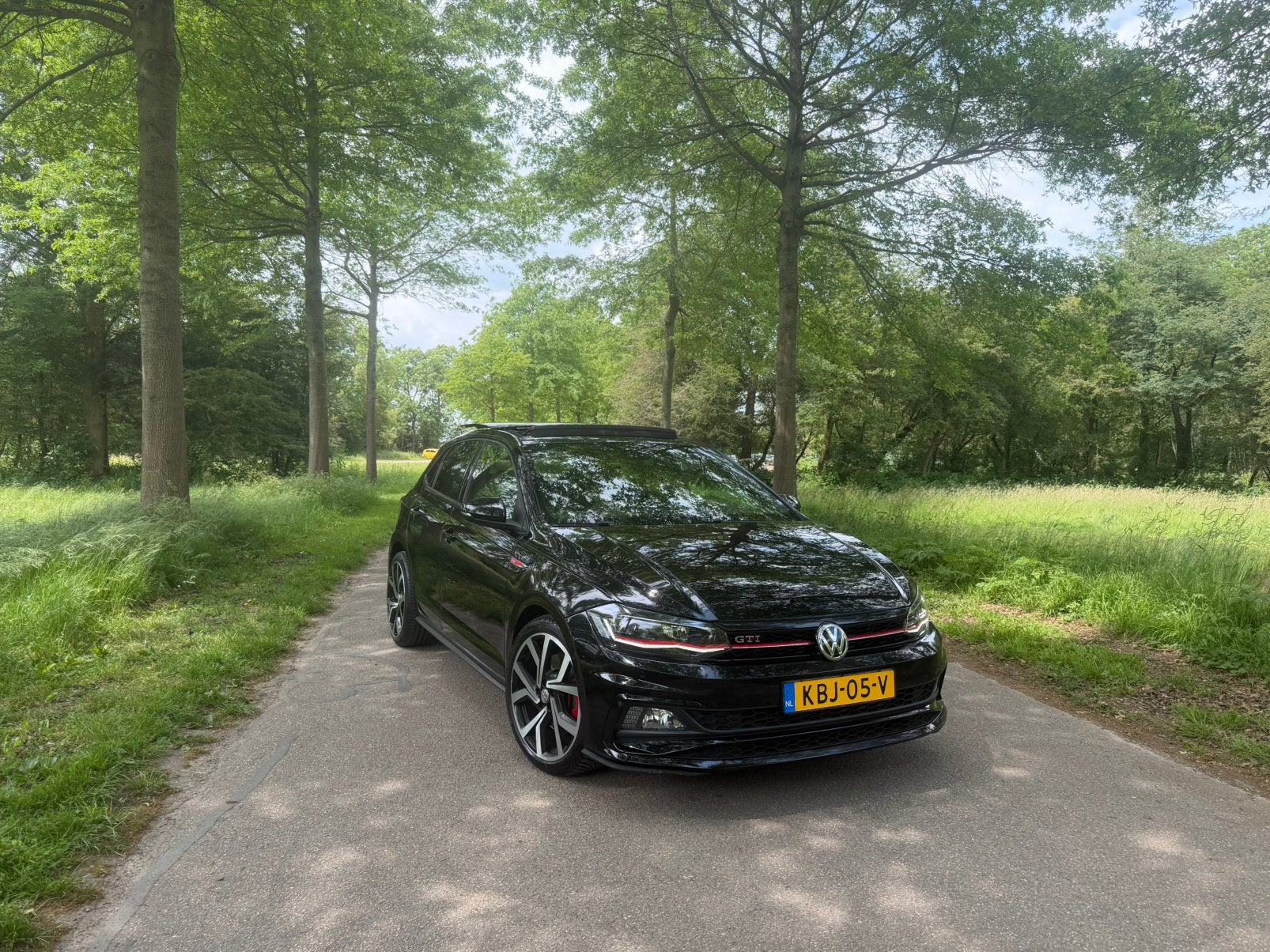 Volkswagen Polo 2.0 TSI 200pk 6-DSG 2019 Zwart, Auto's, Volkswagen, 4 cilinders, 1984 cc, Alcantara, Zwart